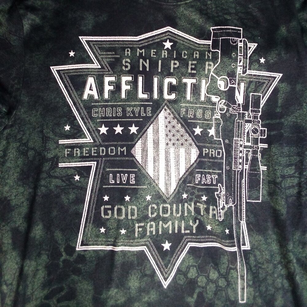 Affliction Chris Kyle American Sniper USA Freedom T-Shirt